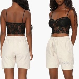 Boys Lie Beige Inside Out Shorts Size Small‎ 100% Cotton